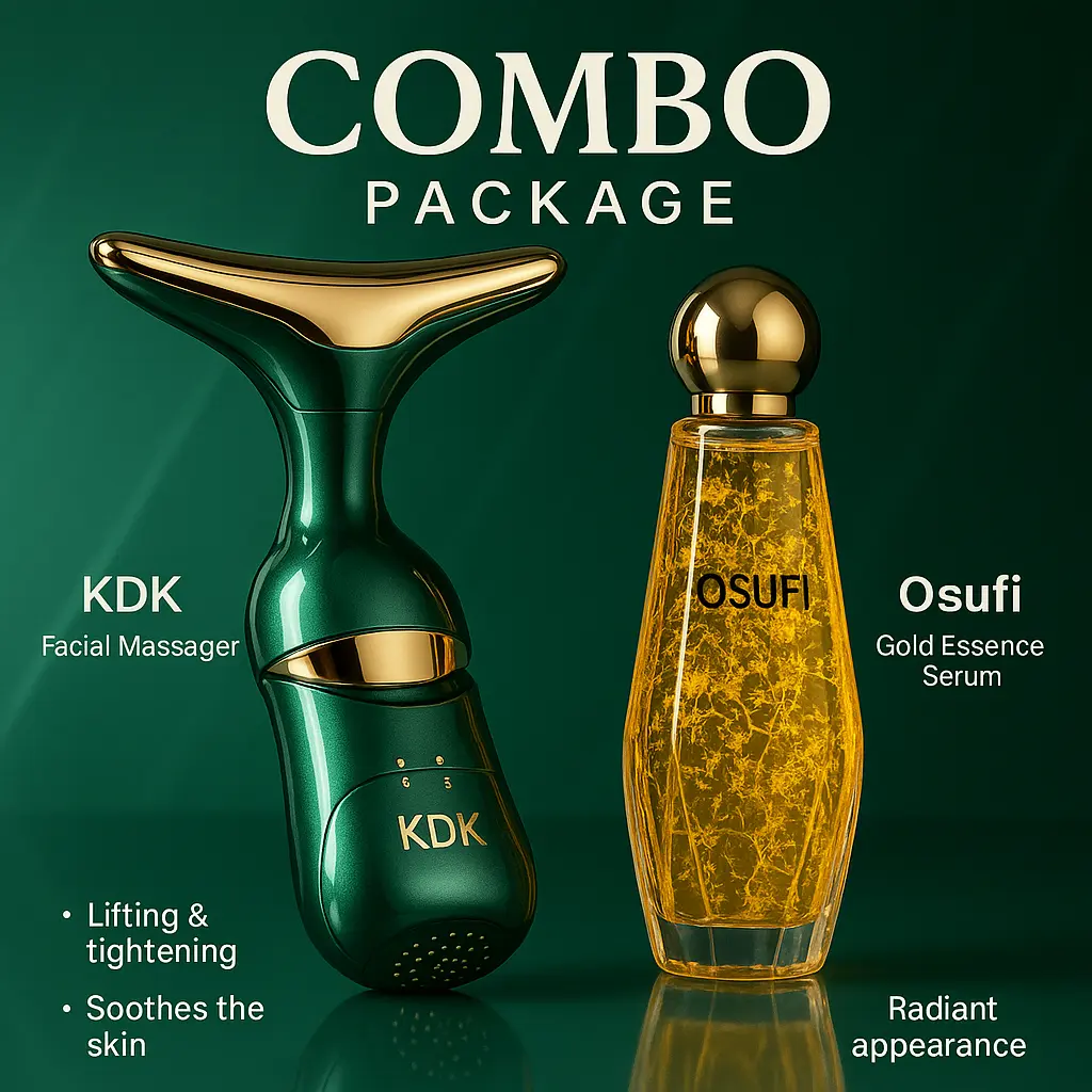 Face Massager Tools + Osufi Collagen Serum Combo